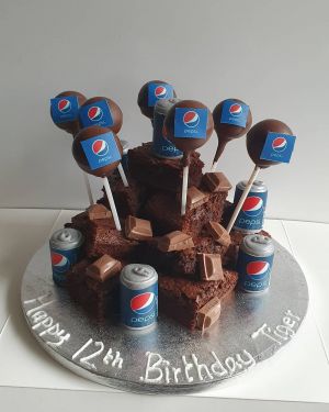 Pepsi pop brownie stack