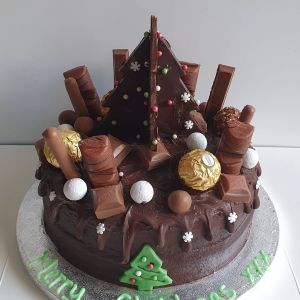 Chocolate sponge/tree/treats