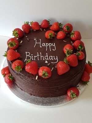 Simple chocolate & strawberries