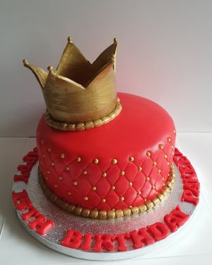 Red & Gold With Crown