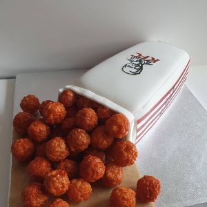 Popcorn chicken box