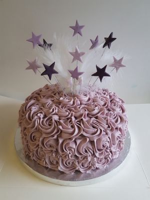 Lilac swirls and stars