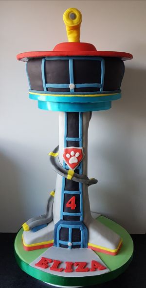 Paw patrol tower with theme tune
