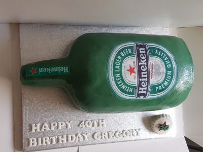Large Heineken bottle