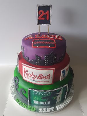 3 tier Musicals cake