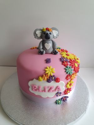 Koala and flowers