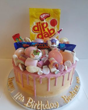 Retro sweetie cake