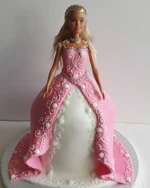 Barbie doll cake