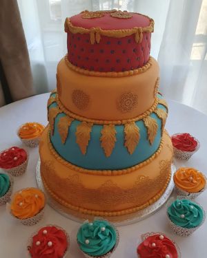 4 tier Indian inspired