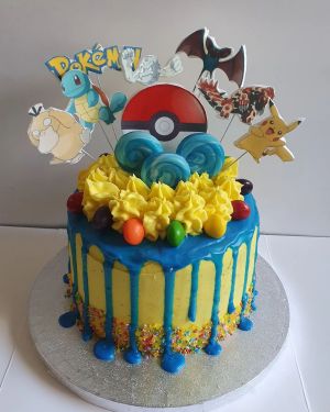 Pokemon drip cake