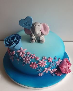 Elephant & Flowers