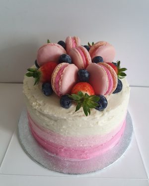 Pink ombre & macarons