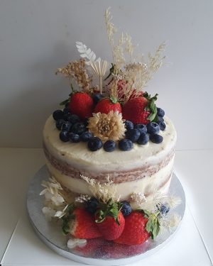 Semi naked, fruit & dried flowers