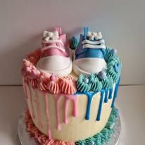 Gender reveal booties