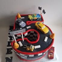 "Cars" fondant covered