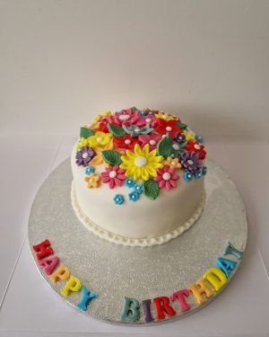 Rainbow flowers