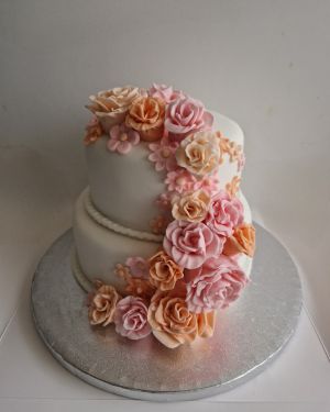 Pink & Peach trailing flowers