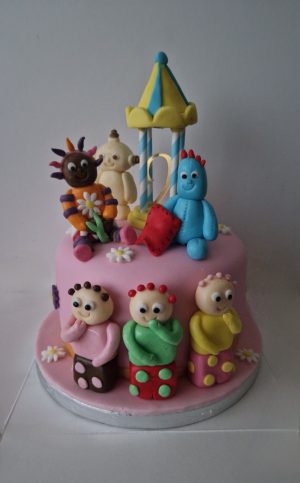 In the night garden with gazebo