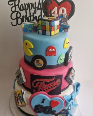 3 tier 80s theme