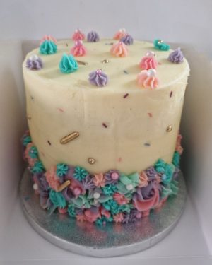 Pastel buttercream & sprinkles