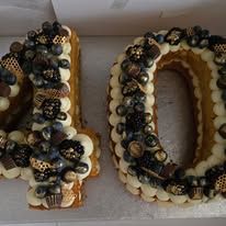 Blueberries and gold