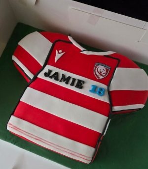 Gloucester rugby shirt