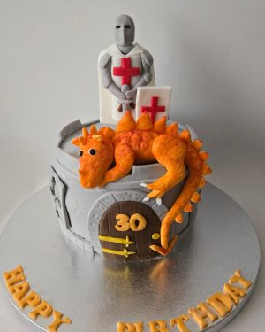 Templar knight & dragon
