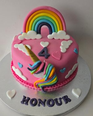 Unicorn & Rainbow (pink)