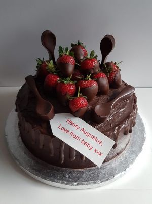 Chocolate spoons & strawberries
