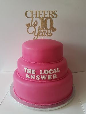 3 Tier Fuscia Celebration