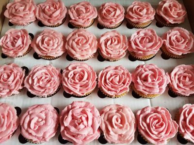 Buttercream roses