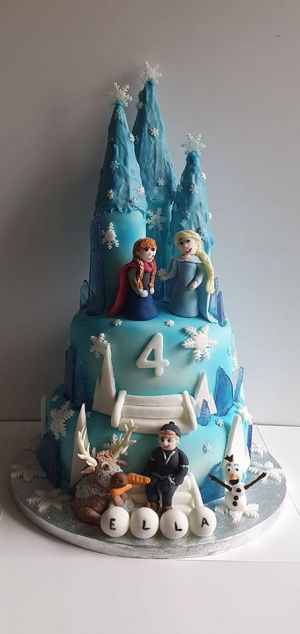 Frozen castle (edible figures)