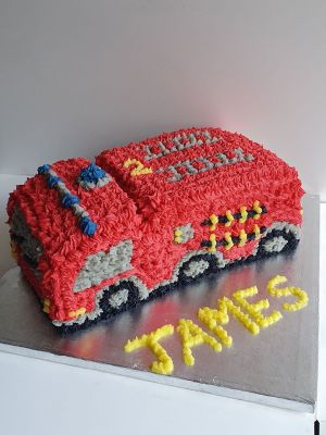 Buttercream Fire Engine