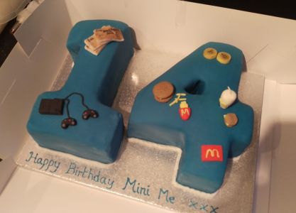 Number hobbies cake