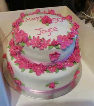 2 tier floral edging