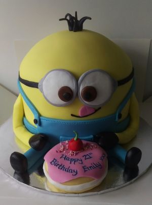 Minion with Cake