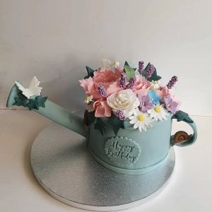 Watering Can & Flowers