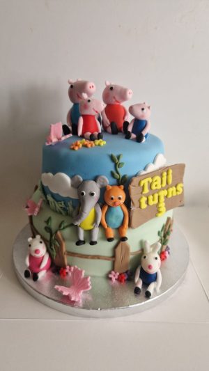 Peppa pig family and friends