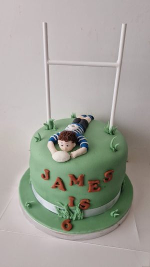 Rugby player & posts