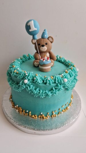 Teddy and cake