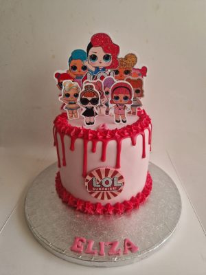 Lol surprise drip cake