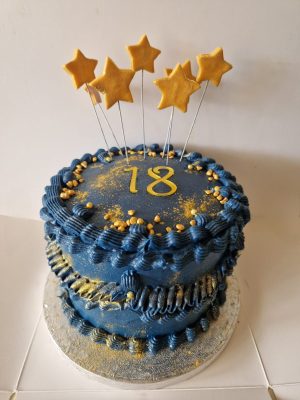 Blue, gold & stars