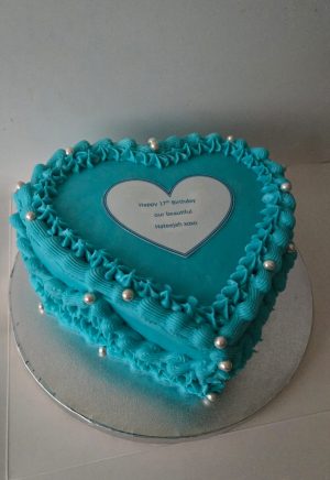 Turquoise vintage heart
