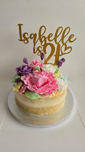 Semi naked, sugar flowers