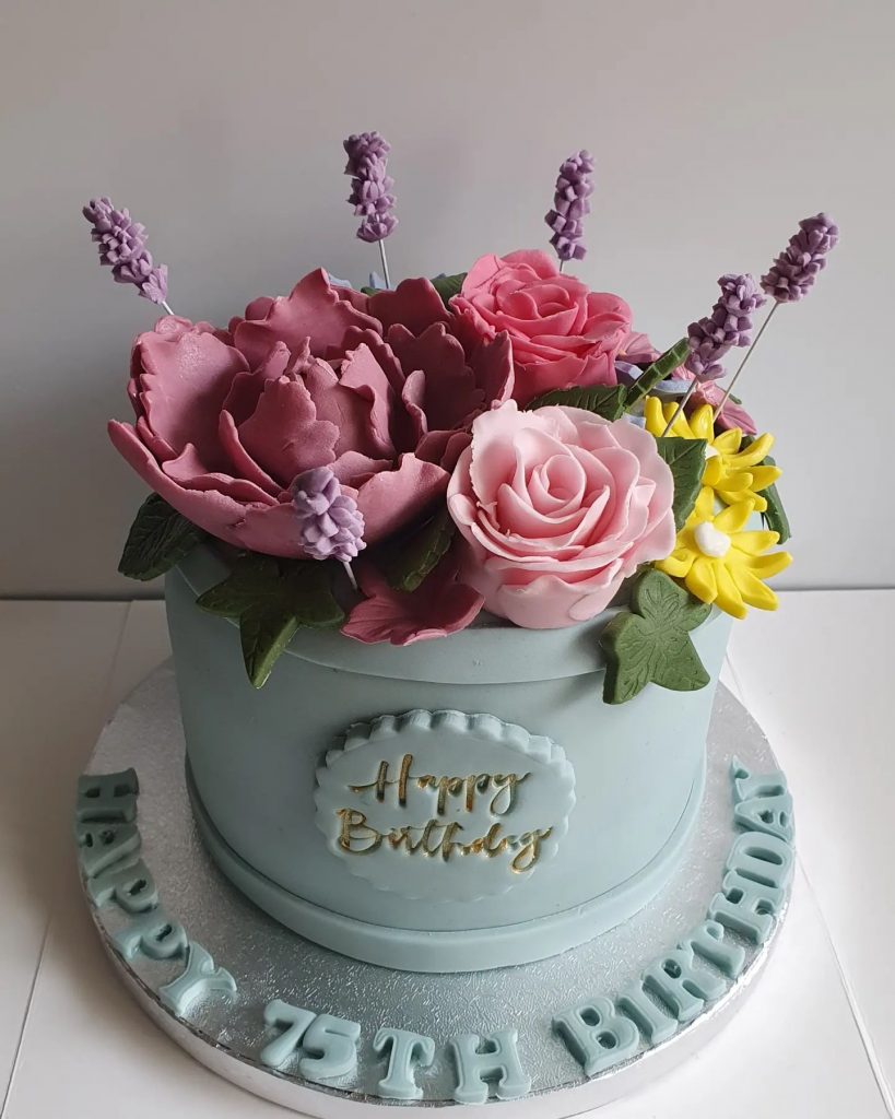 Flower pot cake